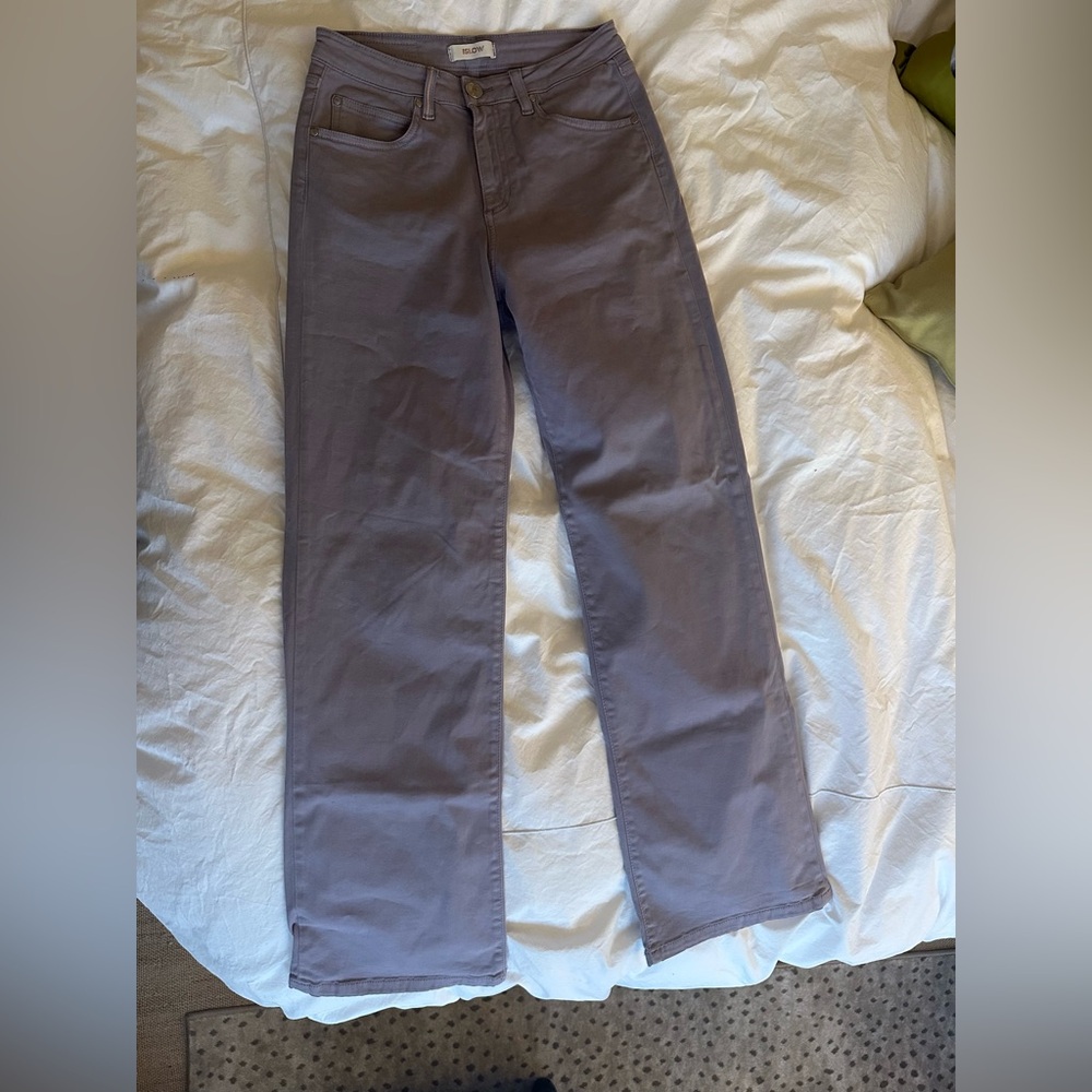 Islow lavender purple flared chinos size 27